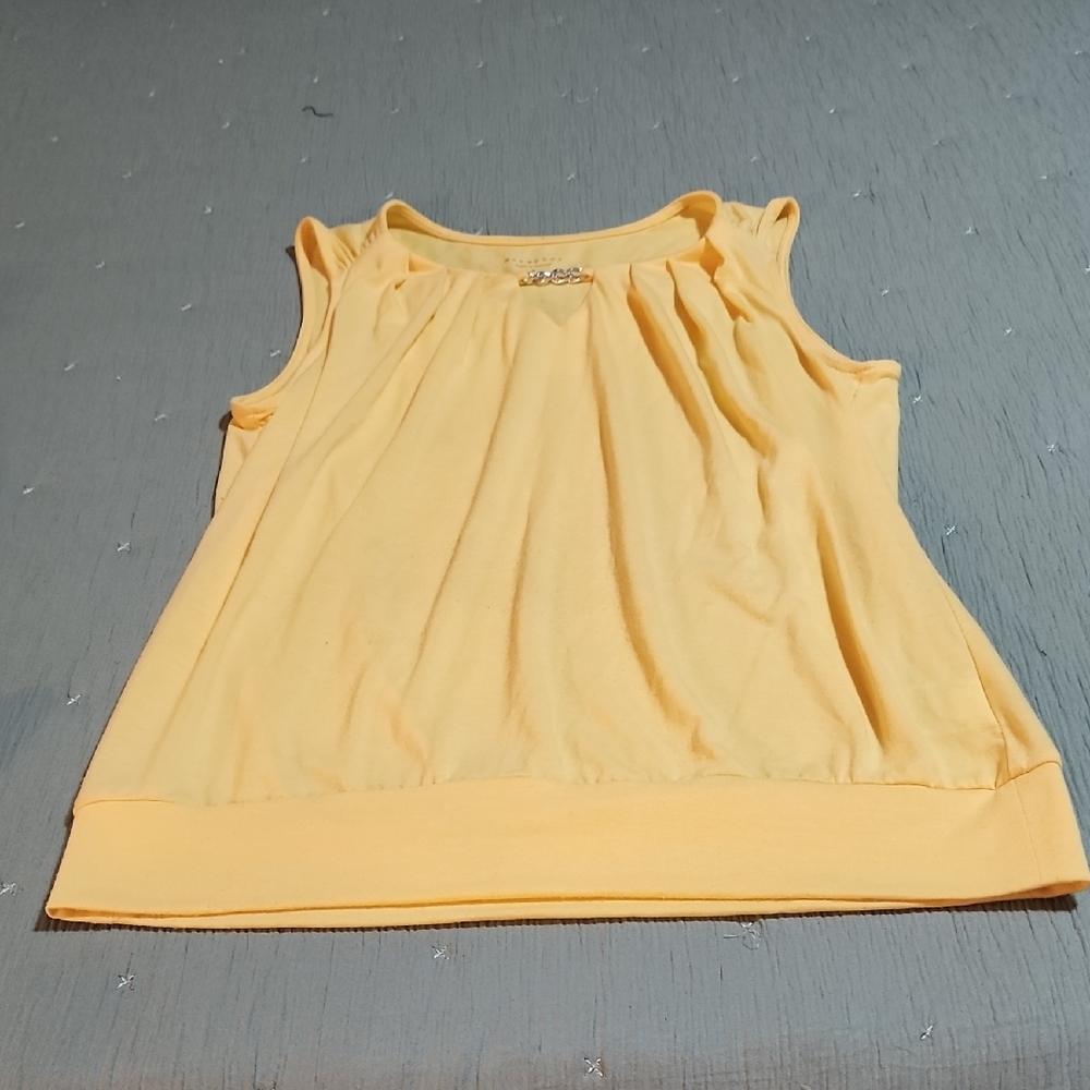 Metaphor Yellow Sleeveless Blouse